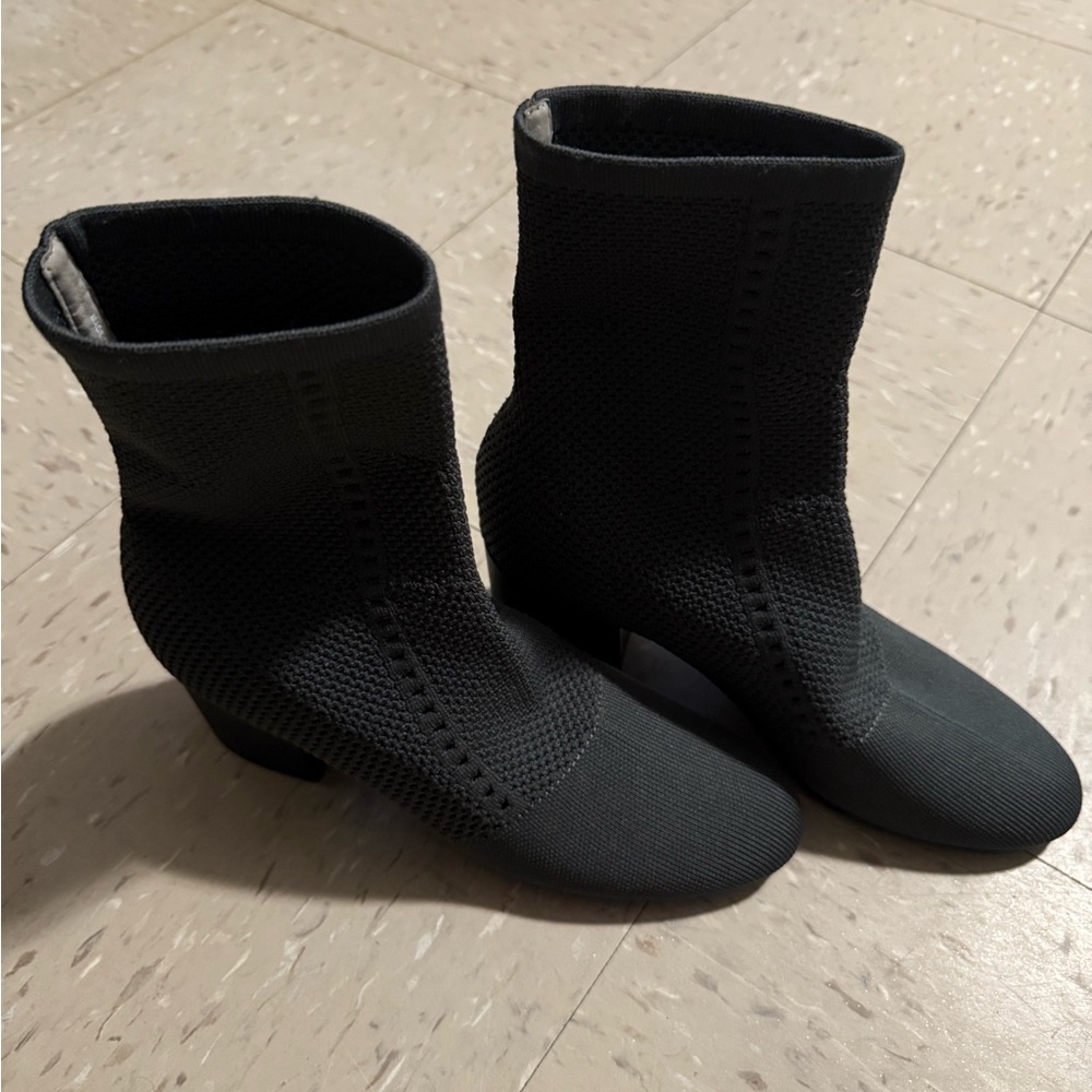 Eileen Fisher Black Knit Booties